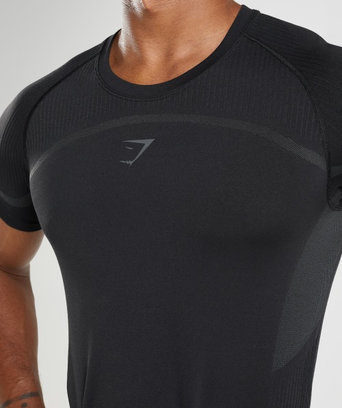 Camiseta Gymshark 315 Preta Sem Costura