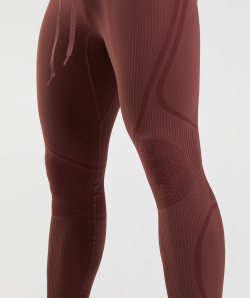 Gymshark 315 Meia-calça Sem Costura Marrom Cereja-marrom Atlético