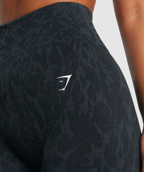 Gymshark Adapt Calção De Ciclismo Sem Costura Animal Borboleta-preto