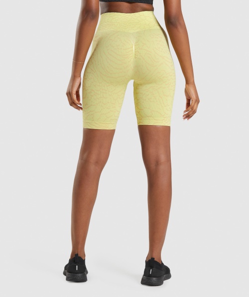 Gymshark Adapt Calções De Ciclismo Sem Costura Animal Híbrido-vaga-lume Amarelo