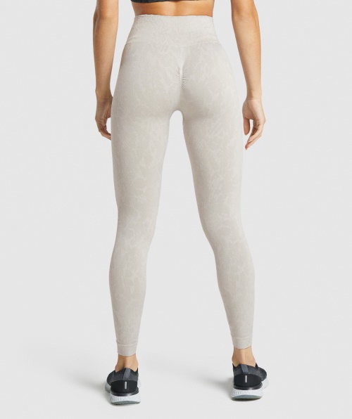 Gymshark Adapte Leggings Sem Costura Animal Cinza Borboleta