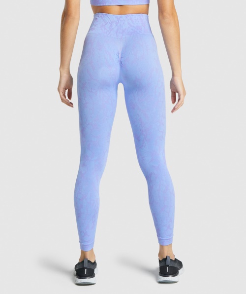 Gymshark Adapte Leggings Sem Costura Para Animais Azul Claro Borboleta