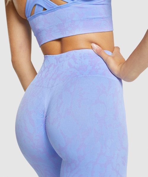 Gymshark Adapte Leggings Sem Costura Para Animais Azul Claro Borboleta