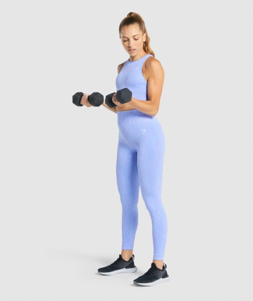 Gymshark Adapt Animal Sutiã Esportivo Sem Costura Borboleta Azul Claro