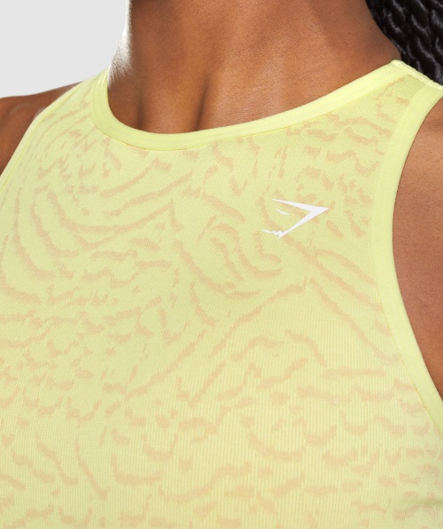 Gymshark Adapt Animal Sutiã Esportivo Sem Costura Híbrido-vaga-lume Amarelo