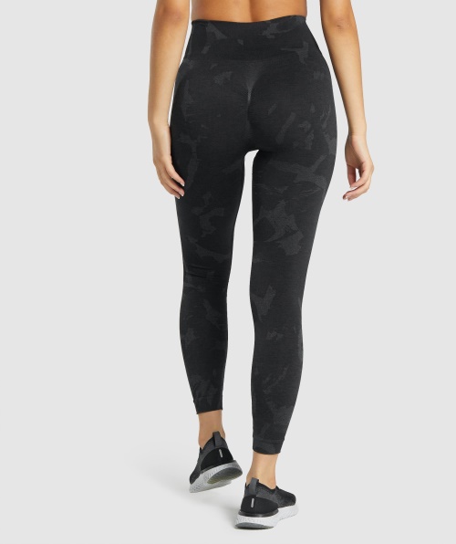 Gymshark Adapte Legging Sem Costura Camuflada Savanna-black