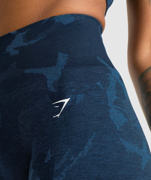Gymshark Adapte Legging Sem Costura Camuflada Savanna-navy