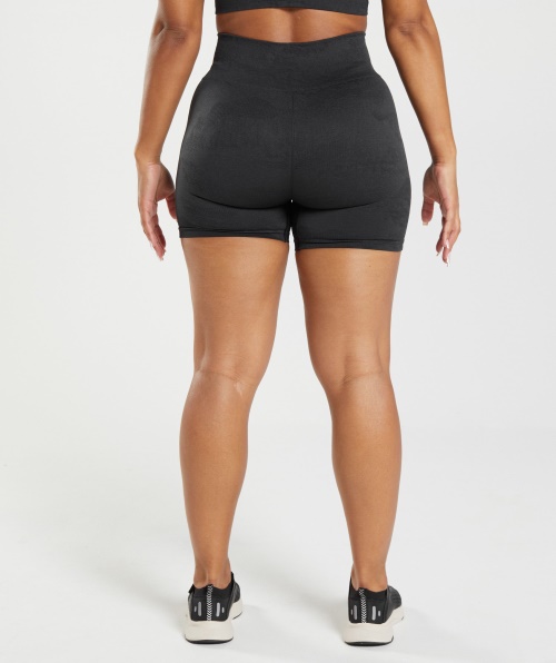 Gymshark Adapt Shorts Camuflado Sem Costura Cinza Lava-preto-ônix