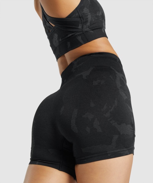 Gymshark Adapt Shorts Camuflado Sem Costura Savanna-black