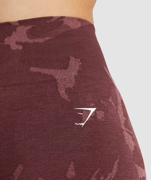Gymshark Adapt Shorts Camuflado Sem Costura Savanna-cereja Marrom