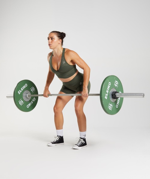 Gymshark Adapte Sutiã Esportivo Sem Costura Camuflado Lava-musgo Oliva-núcleo Oliva