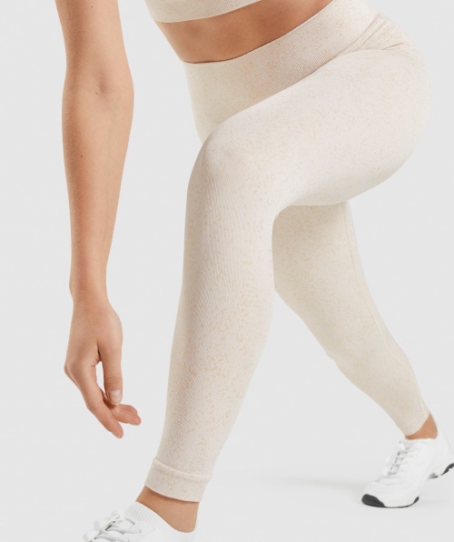 Gymshark Adapt Legging Sem Costura Mineral-coco Branco