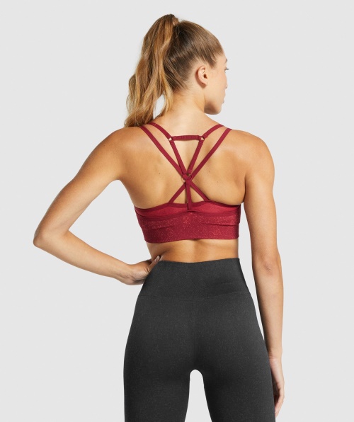 Gymshark Adapt Fleck Sutiã Esportivo Sem Costura Mineral-borgonha