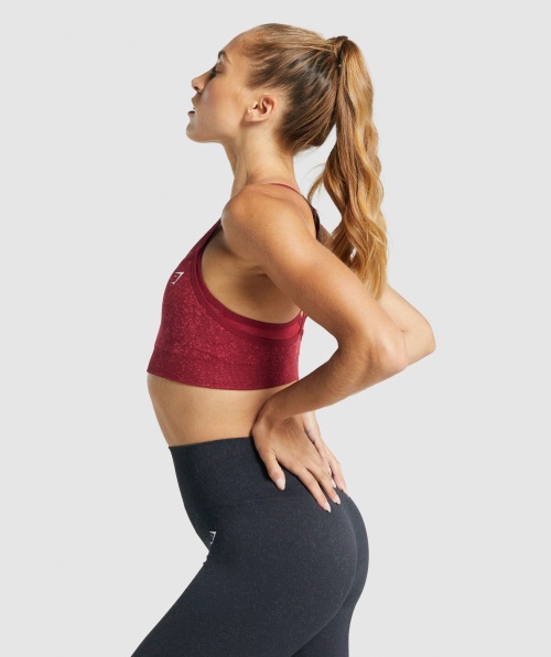 Gymshark Adapt Fleck Sutiã Esportivo Sem Costura Mineral-borgonha