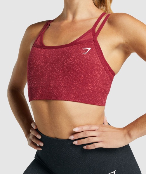 Gymshark Adapt Fleck Sutiã Esportivo Sem Costura Mineral-borgonha