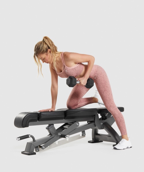 Gymshark Adapt Fleck Sutiã Esportivo Sem Costura Mineral-paige Rosa