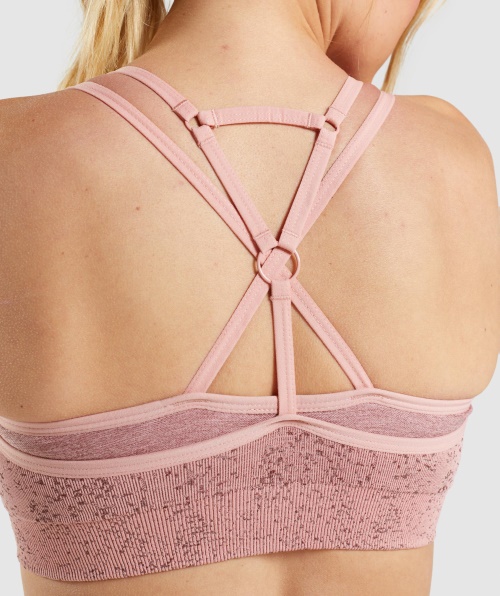 Gymshark Adapt Fleck Sutiã Esportivo Sem Costura Mineral-paige Rosa