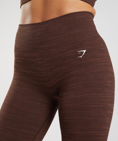 Gymshark Adapte Legging Marl Sem Costura Vlt-archive Marrom-marrom