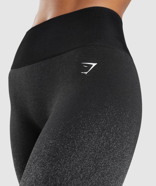 Gymshark Adapte Legging Sem Costura Ombre Preto-cinza