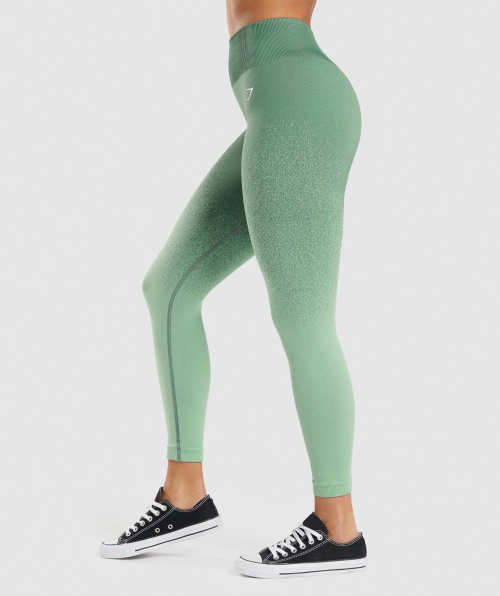 Gymshark Adapte Legging Sem Costura Ombre Verde-claro Verde