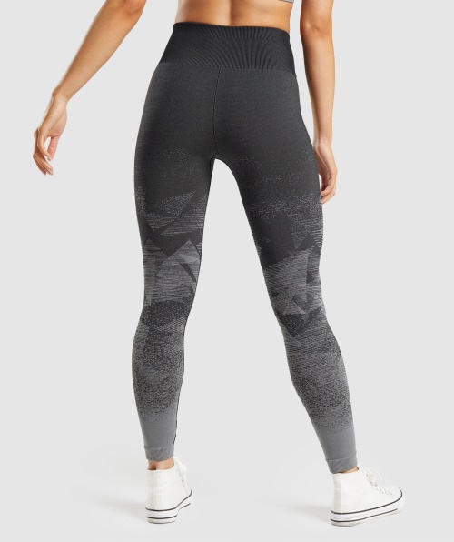 Gymshark Adapte Legging Ombre Sem Costura Triângulo-preto