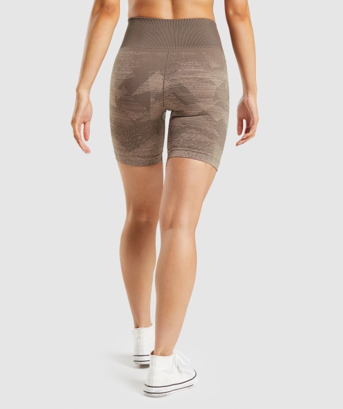 Gymshark Adapt Shorts Ombre Sem Costura Triangular-penny Brown