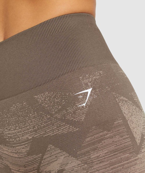 Gymshark Adapt Shorts Ombre Sem Costura Triangular-penny Brown