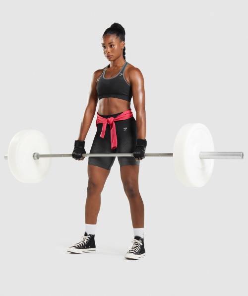 Gymshark Adapt Ombre Sutiã Esportivo Sem Costura Preto-cinza