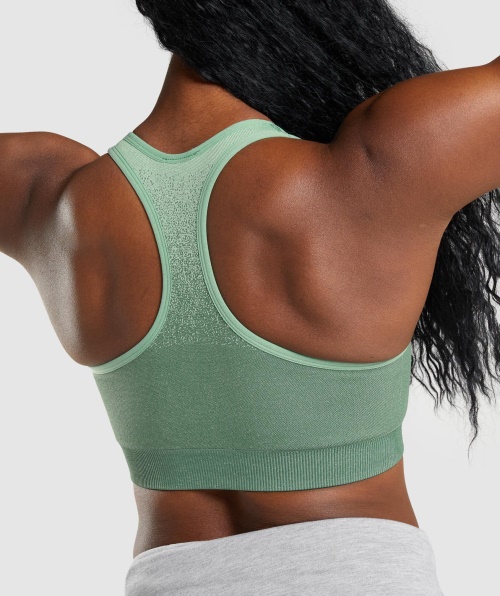 Gymshark Adapt Ombre Sutiã Esportivo Sem Costura Verde-claro Verde