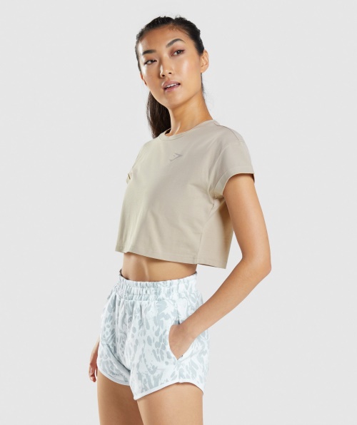 Camiseta Com Estampa De Animais Gymshark Cinza