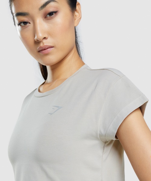 Camiseta Com Estampa De Animais Gymshark Cinza