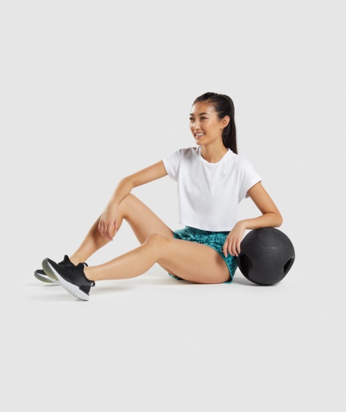 Camiseta Com Estampa De Animais Gymshark Branca