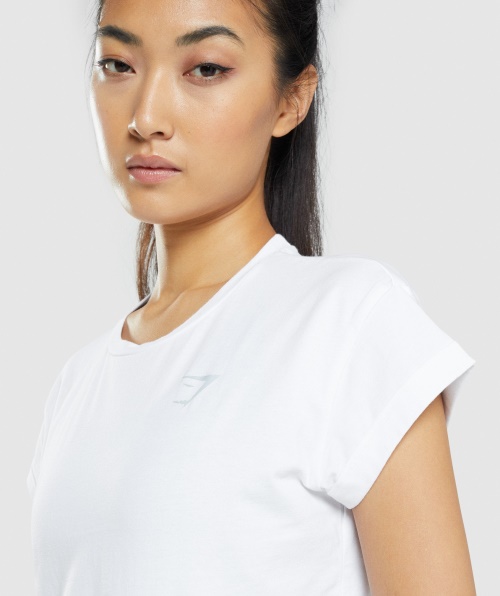 Camiseta Com Estampa De Animais Gymshark Branca