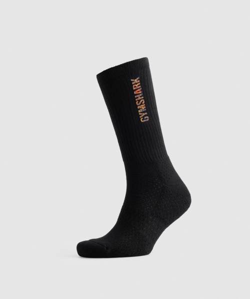 Meias Com Estampa Animal Gymshark Pretas