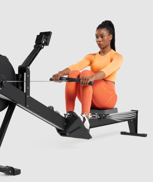 Top Cropped Sem Costura Gymshark Apex Damasco Laranja-mamão Laranja