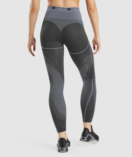 Legging Alta Sem Costura Gymshark Apex ônix Cinza Lavanda Azul
