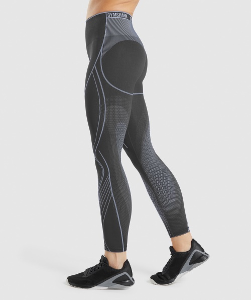 Legging Alta Sem Costura Gymshark Apex ônix Cinza Lavanda Azul