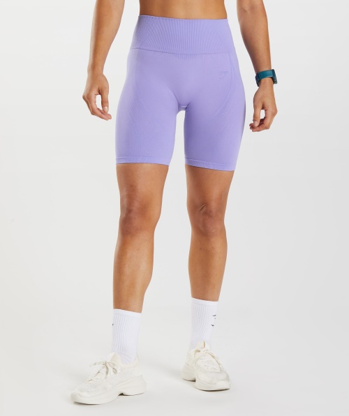 Shorts Sem Costura Gymshark Apex Violeta Digital Com Pó De Violeta