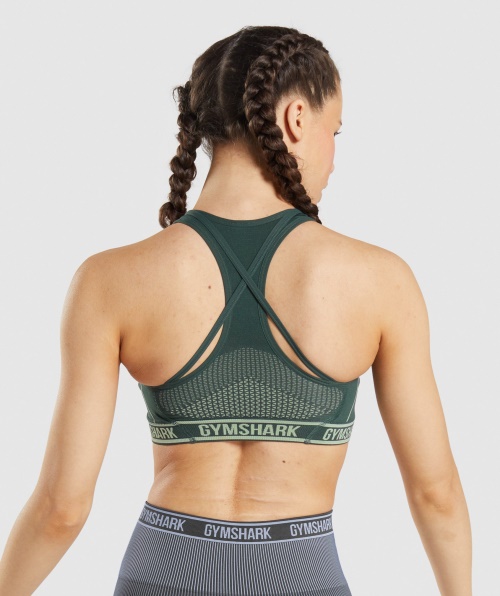 Gymshark Apex Sutiã Esportivo Sem Costura Obsidiana Verde-pepino Verde