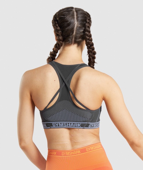Sutiã Esportivo Gymshark Apex Sem Costura ônix Cinza Lavanda Azul