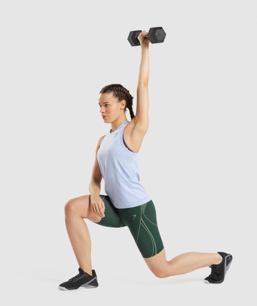 Gymshark Apex Tanque Sem Costura Lavanda Azul-quadra Azul