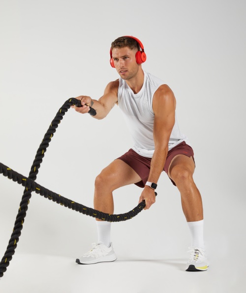 Tanque Sem Costura Gymshark Apex Cinza-claro Branco