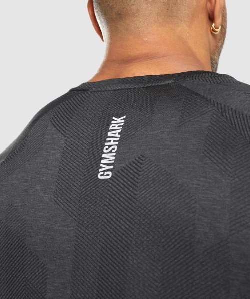 Camiseta Gymshark Apex Preto-ônix Cinza