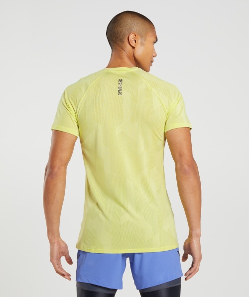 Camiseta Gymshark Apex Vaga-lume Verde-branco
