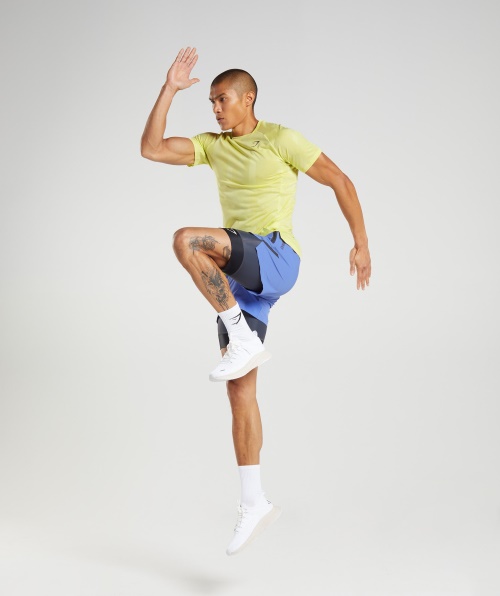 Camiseta Gymshark Apex Vaga-lume Verde-branco