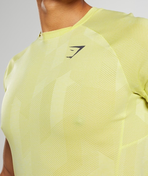 Camiseta Gymshark Apex Vaga-lume Verde-branco