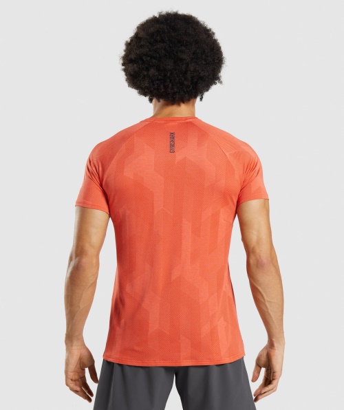 Camiseta Gymshark Apex Laranja Picante-mamão Laranja