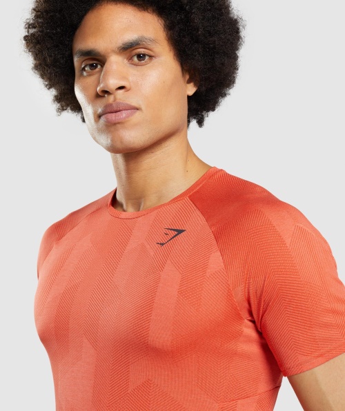 Camiseta Gymshark Apex Laranja Picante-mamão Laranja