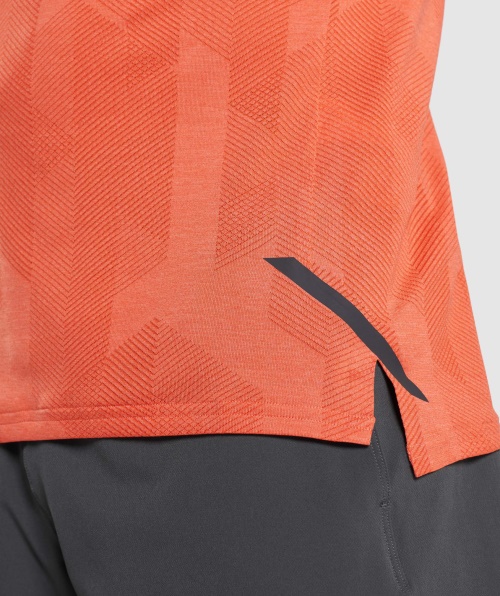 Camiseta Gymshark Apex Laranja Picante-mamão Laranja