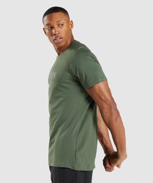 Camiseta Apollo Camo Gymshark Verde Camuflada